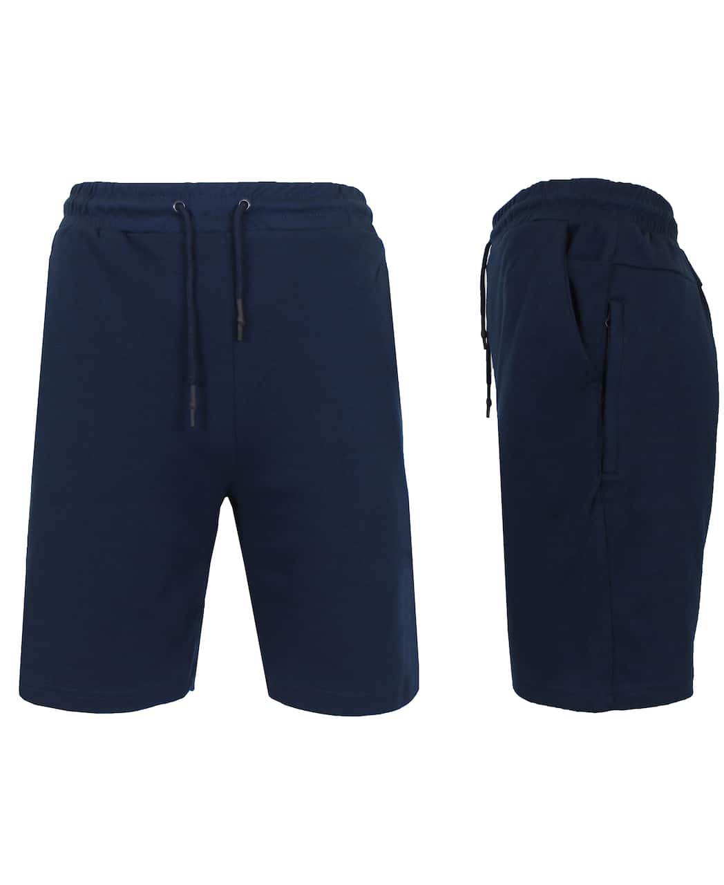 Galaxy By Harvic Men's Tech Fleece Jogger Sweat Lounge Shorts with Long Zipper Side Pocket
